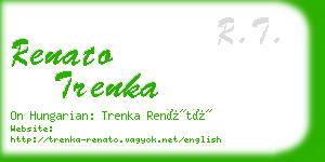 renato trenka business card